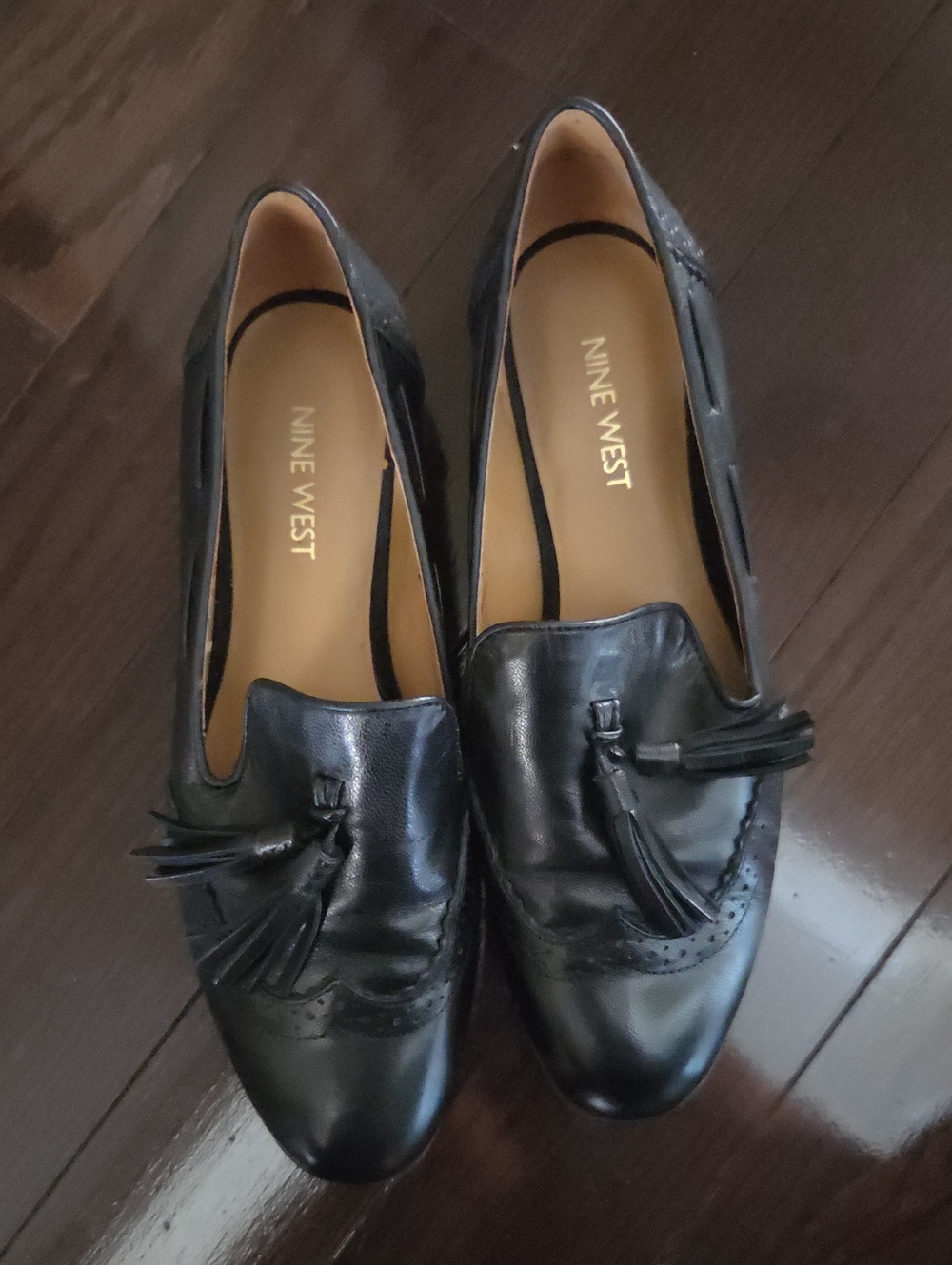 Nine West Leather Loafers with Tassels
